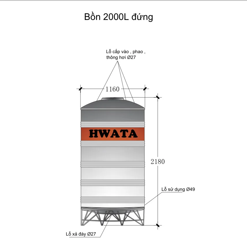 ban ve bon nuoc 2000l dung